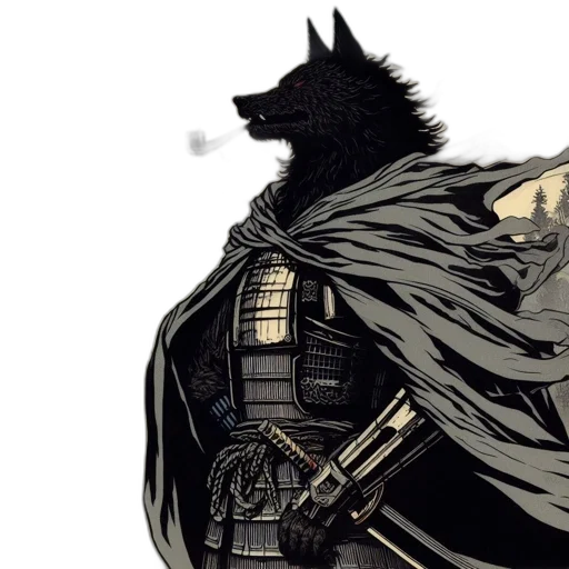 mask, weapon, animal, comic book art transparent PNG cut-out