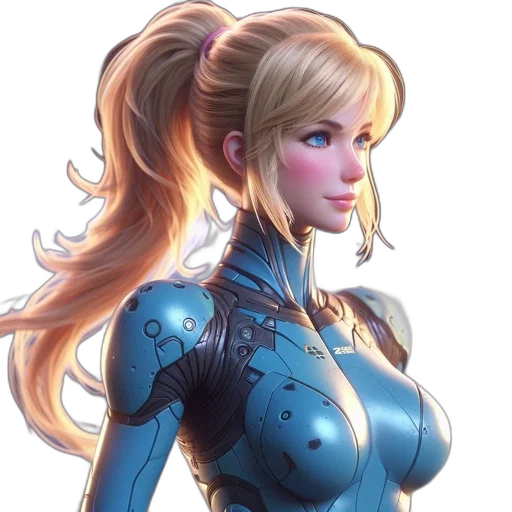 robot, face, concept art, fantasy art transparent PNG cut-out