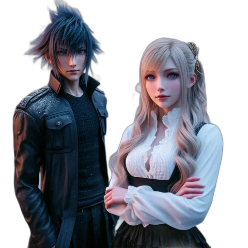 concept art, fantasy art, 3d render, anime transparent PNG cut-out
