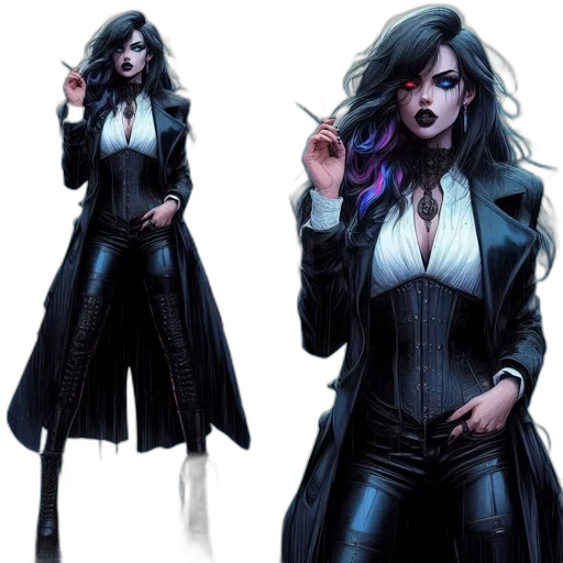 jacket, concept art, comic book art, cyberpunk transparent PNG cut-out