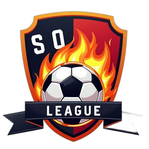 fire, soccer, league, emblem transparent PNG cut-out