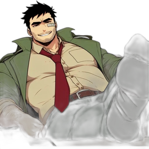 jacket, comic book art, cartoon, concept art transparent PNG cut-out
