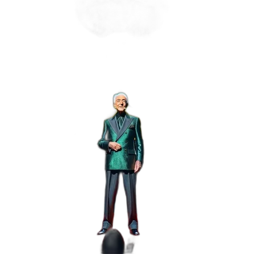 staff, jacket, umbrella, robot transparent PNG cut-out