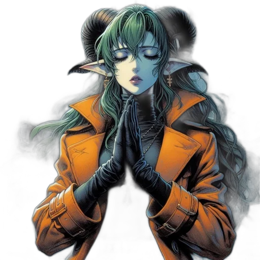 jacket, mask, cyberpunk, concept art transparent PNG cut-out