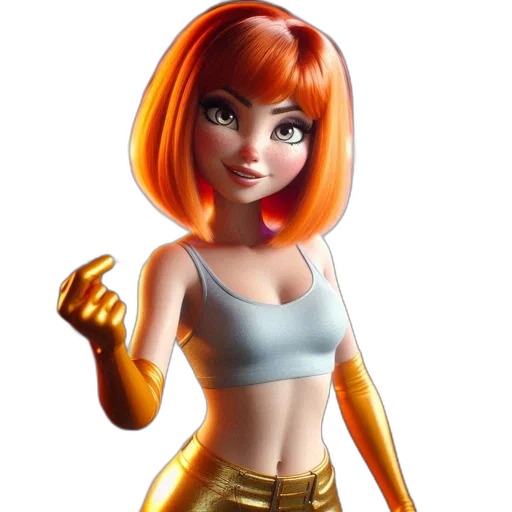 3d render, concept art, comic book art, fantasy art transparent PNG cut-out