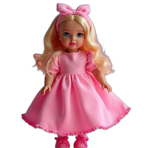 dress, 3d render, brat, doll transparent PNG cut-out