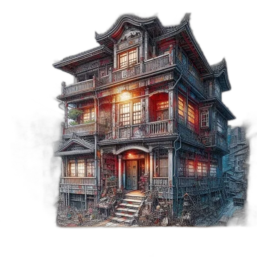 building, furniture, concept art, watercolor transparent PNG cut-out