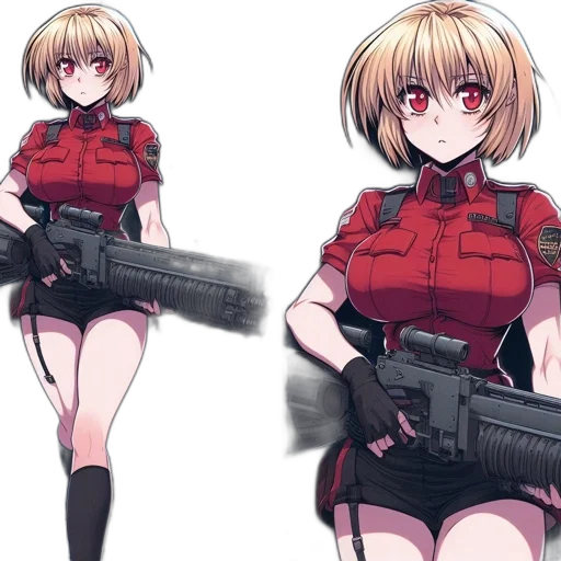 weapon, concept art, anime, cyberpunk transparent PNG cut-out
