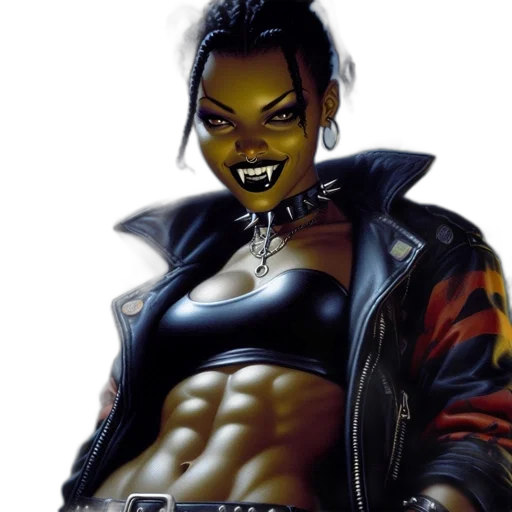 jacket, cyberpunk, comic book art, concept art transparent PNG cut-out