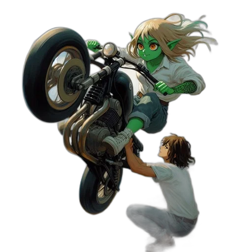 concept art, comic book art, cartoon, 3d render transparent PNG cut-out