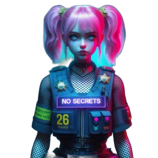 robot, jacket, cyberpunk, concept art transparent PNG cut-out