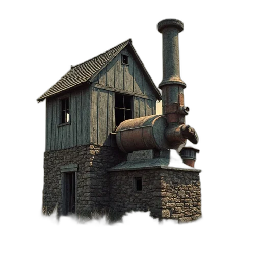 building, weapon, staff, robot transparent PNG cut-out