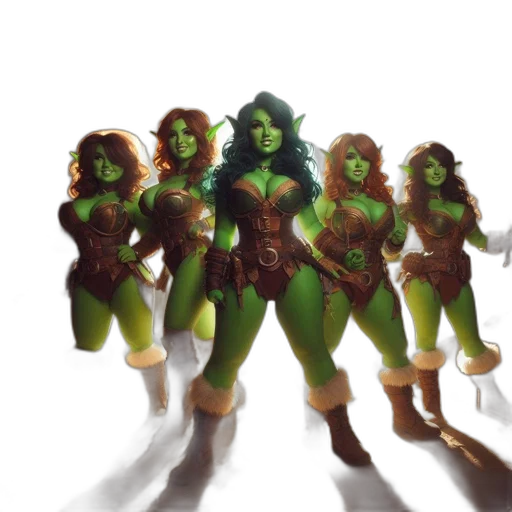 concept art, fantasy art, comic book art, 3d render transparent PNG cut-out