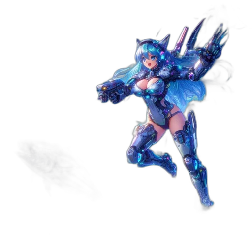 weapon, robot, sword, staff transparent PNG cut-out