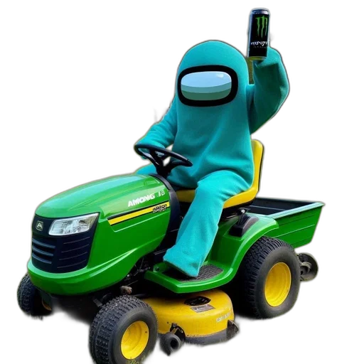 robot, car, 3d render, among transparent PNG cut-out