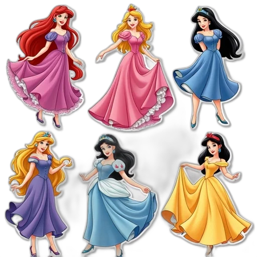 dress, concept art, cartoon, 3d render transparent PNG cut-out