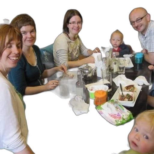 staff, group, people, sit transparent PNG cut-out