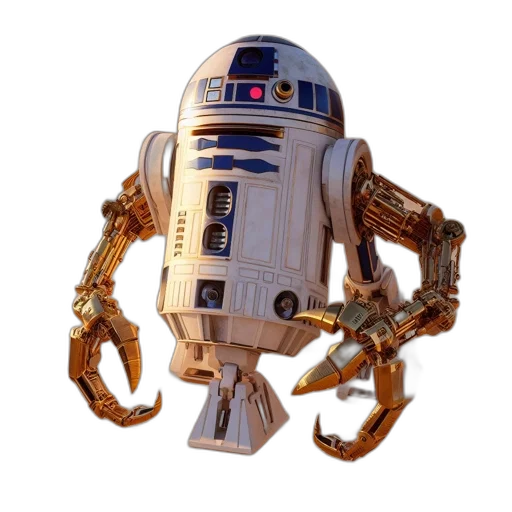 robot, staff, weapon, animal transparent PNG cut-out