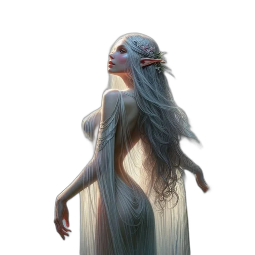 dress, creature, dragon, fantasy art transparent PNG cut-out