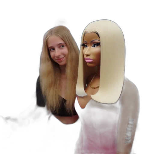hair, robot, face, mask transparent PNG cut-out