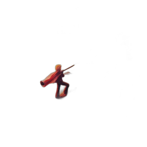 staff, hair, creature, shoes transparent PNG cut-out