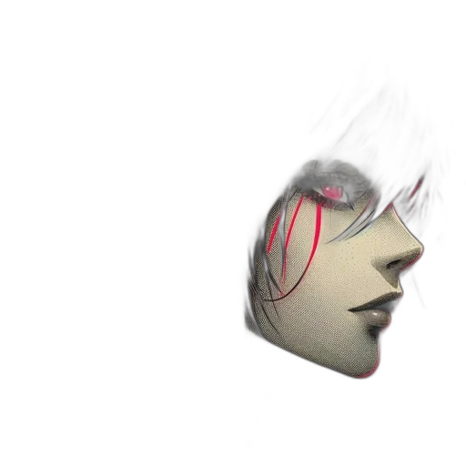 mask, face, hair, robot transparent PNG cut-out