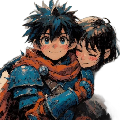 concept art, watercolor, anime, fantasy art transparent PNG cut-out