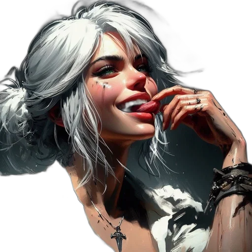 face, fantasy art, concept art, comic book art transparent PNG cut-out