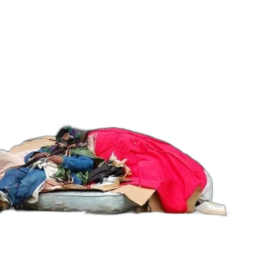 shoes, umbrella, homeless, person transparent PNG cut-out