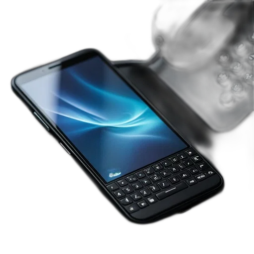 bottle, black, smartphone, physical transparent PNG cut-out