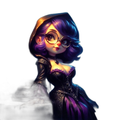 dress, staff, crown, fantasy art transparent PNG cut-out