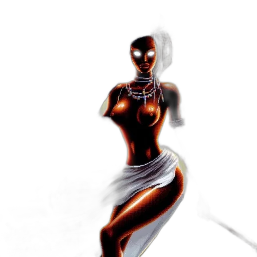 dress, robot, mask, jewelry transparent PNG cut-out
