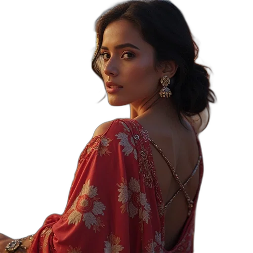 jewelry, dress, photorealistic, oil painting transparent PNG cut-out