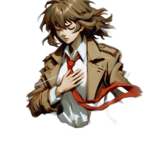 jacket, mask, staff, face transparent PNG cut-out
