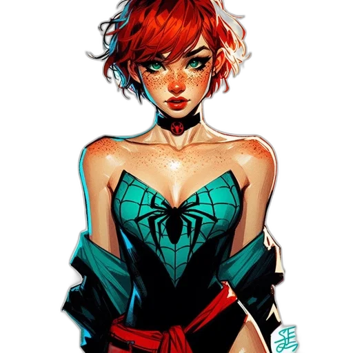 dress, comic book art, concept art, fantasy art transparent PNG cut-out