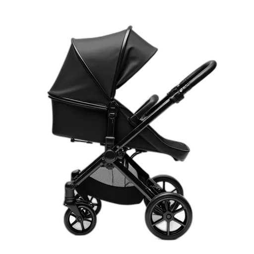 umbrella, black, stroller, seat transparent PNG cut-out