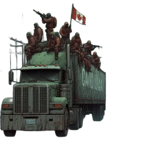 weapon, concept art, convoy, trucks transparent PNG cut-out