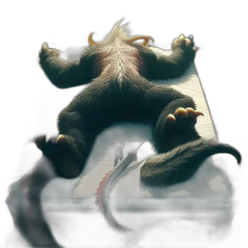 creature, dragon, animal, staff transparent PNG cut-out