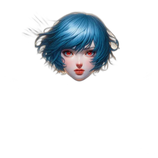 face, hair, mask, robot transparent PNG cut-out