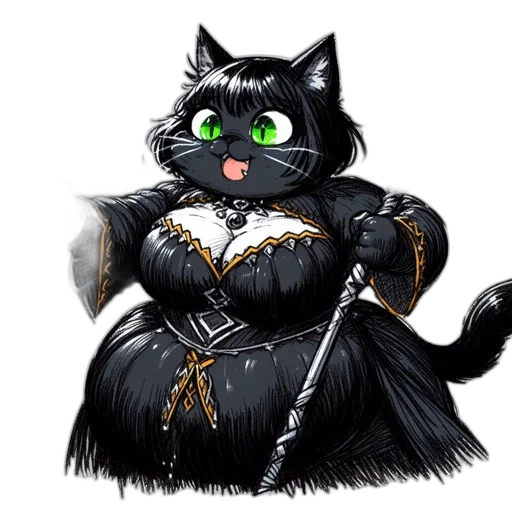 dress, staff, fantasy art, concept art transparent PNG cut-out
