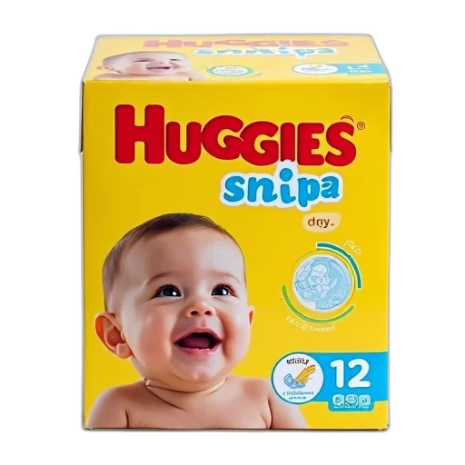 box, huggies, diapers, baby transparent PNG cut-out