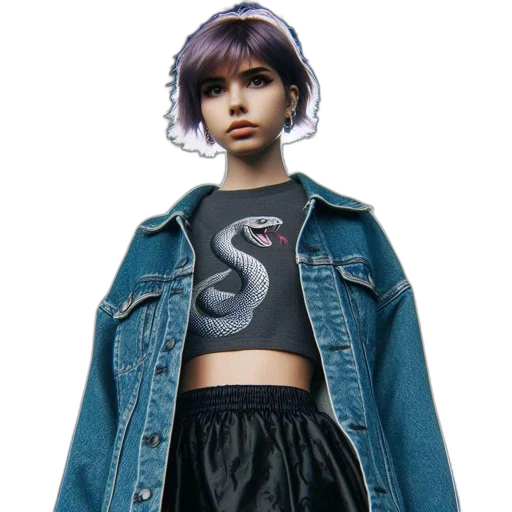 jacket, vaporwave, cyberpunk, concept art transparent PNG cut-out