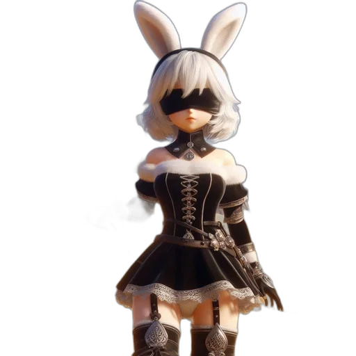 dress, mask, weapon, robot transparent PNG cut-out