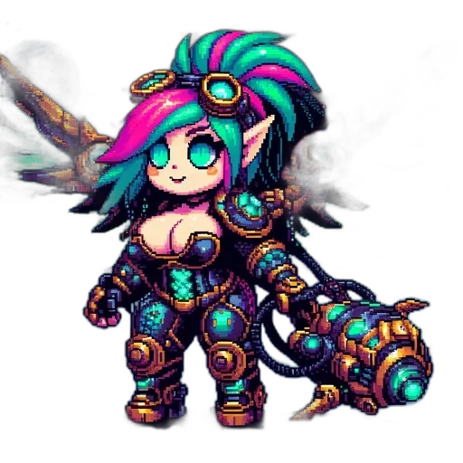 weapon, staff, dragon, pixel art transparent PNG cut-out