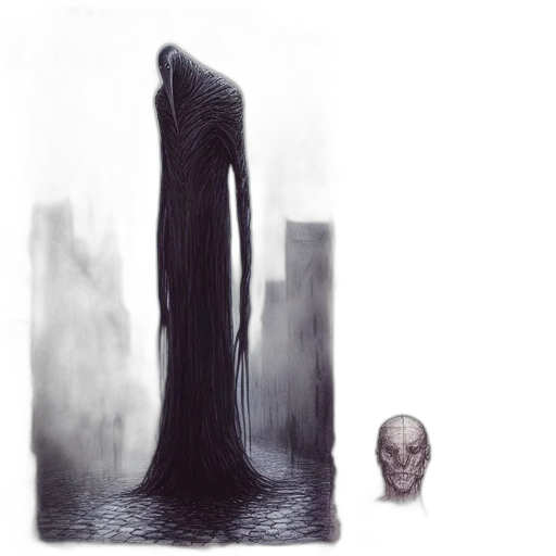 creature, mask, face, hair transparent PNG cut-out