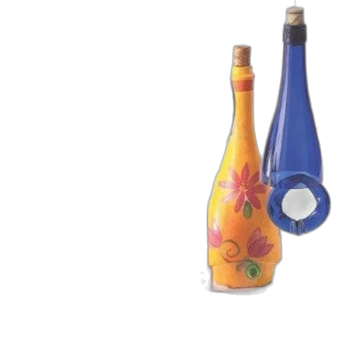 bottle, umbrella, weapon, 3d render transparent PNG cut-out