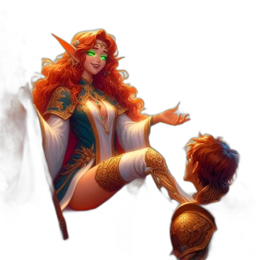 staff, fantasy art, concept art, comic book art transparent PNG cut-out