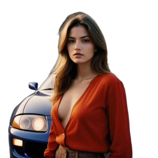 car, dress, jacket, jewelry transparent PNG cut-out
