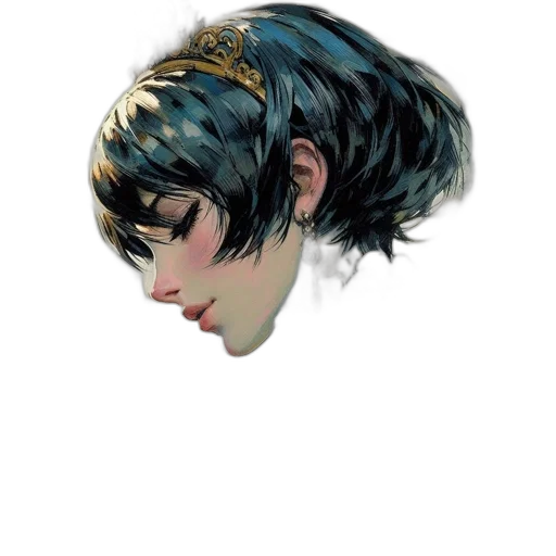 mask, face, hair, crown transparent PNG cut-out