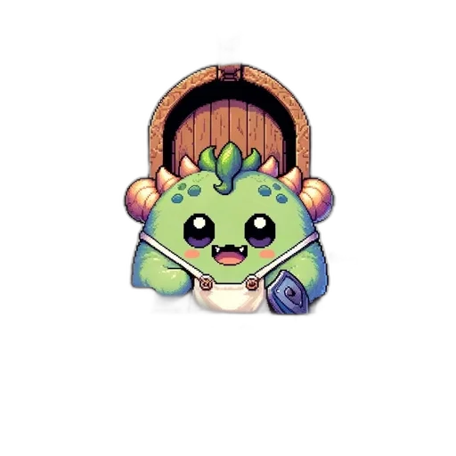 staff, dragon, creature, crown transparent PNG cut-out